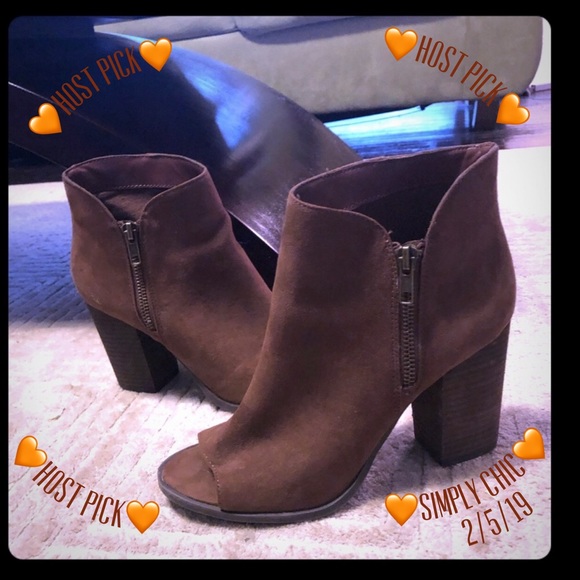 carlos santana peep toe booties